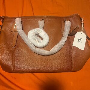 Kattee Brown Leather Shoulder Bag